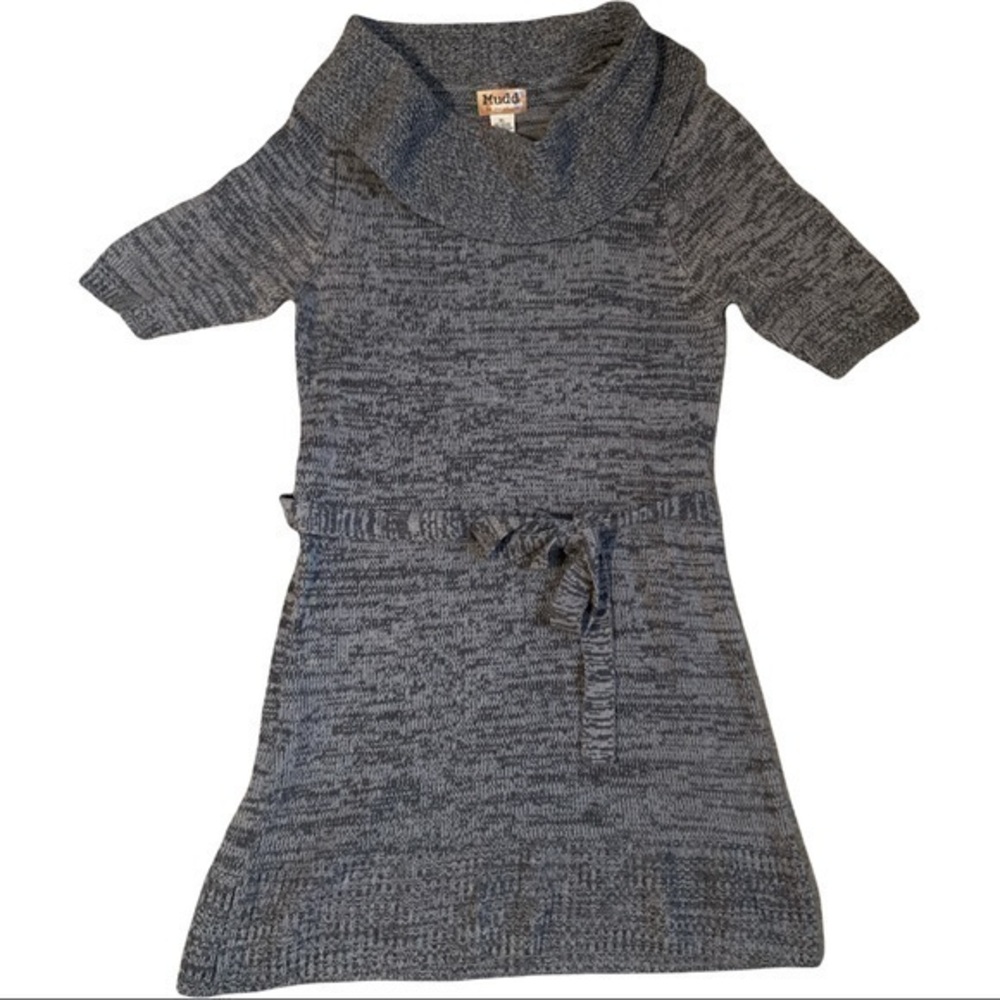 Mudd size XL Gray sweater dress cowl neck and belt (belt loops sewn into…